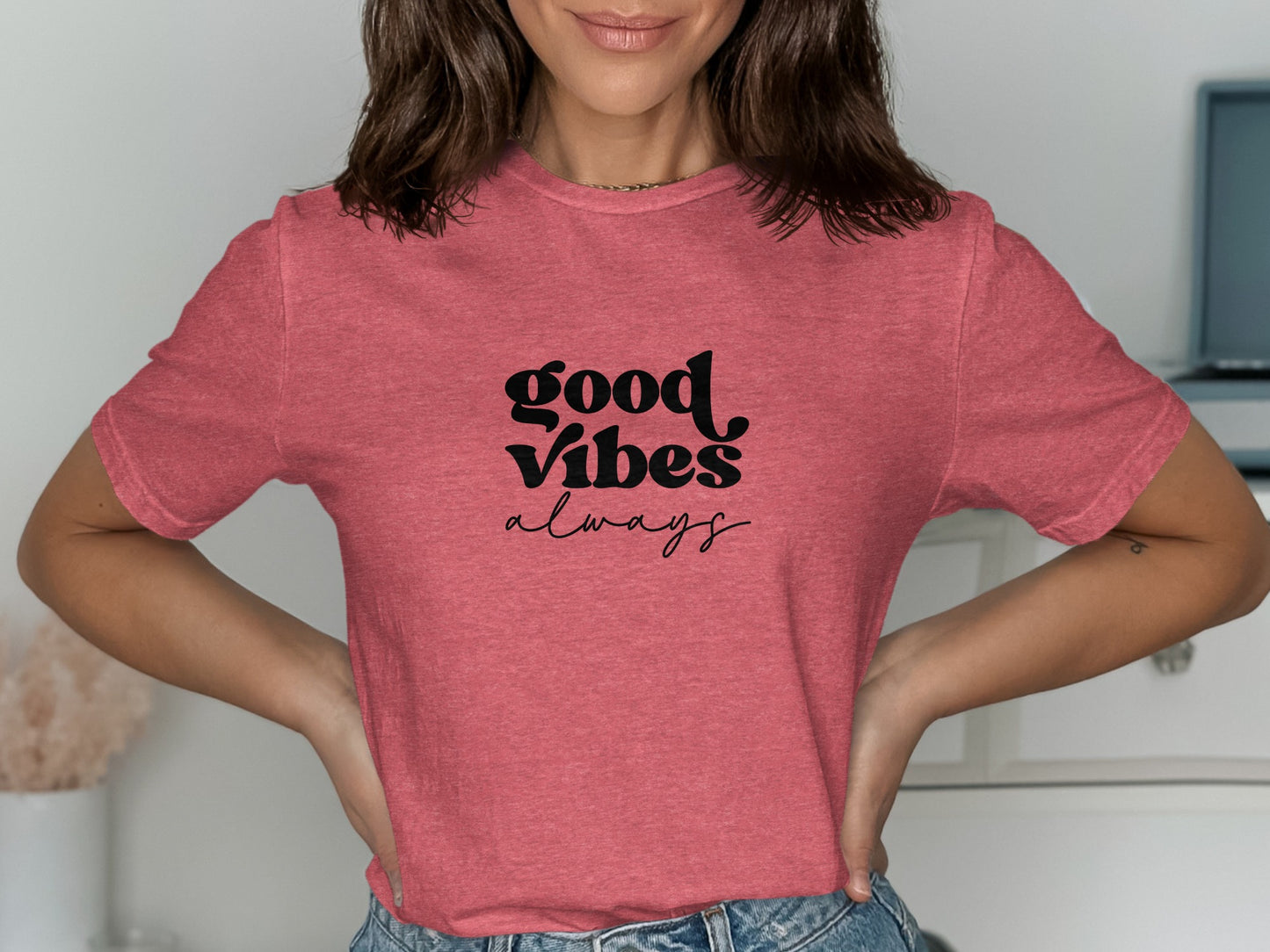 Good Vibes Always Graphic T-Shirt Casual Wear product type