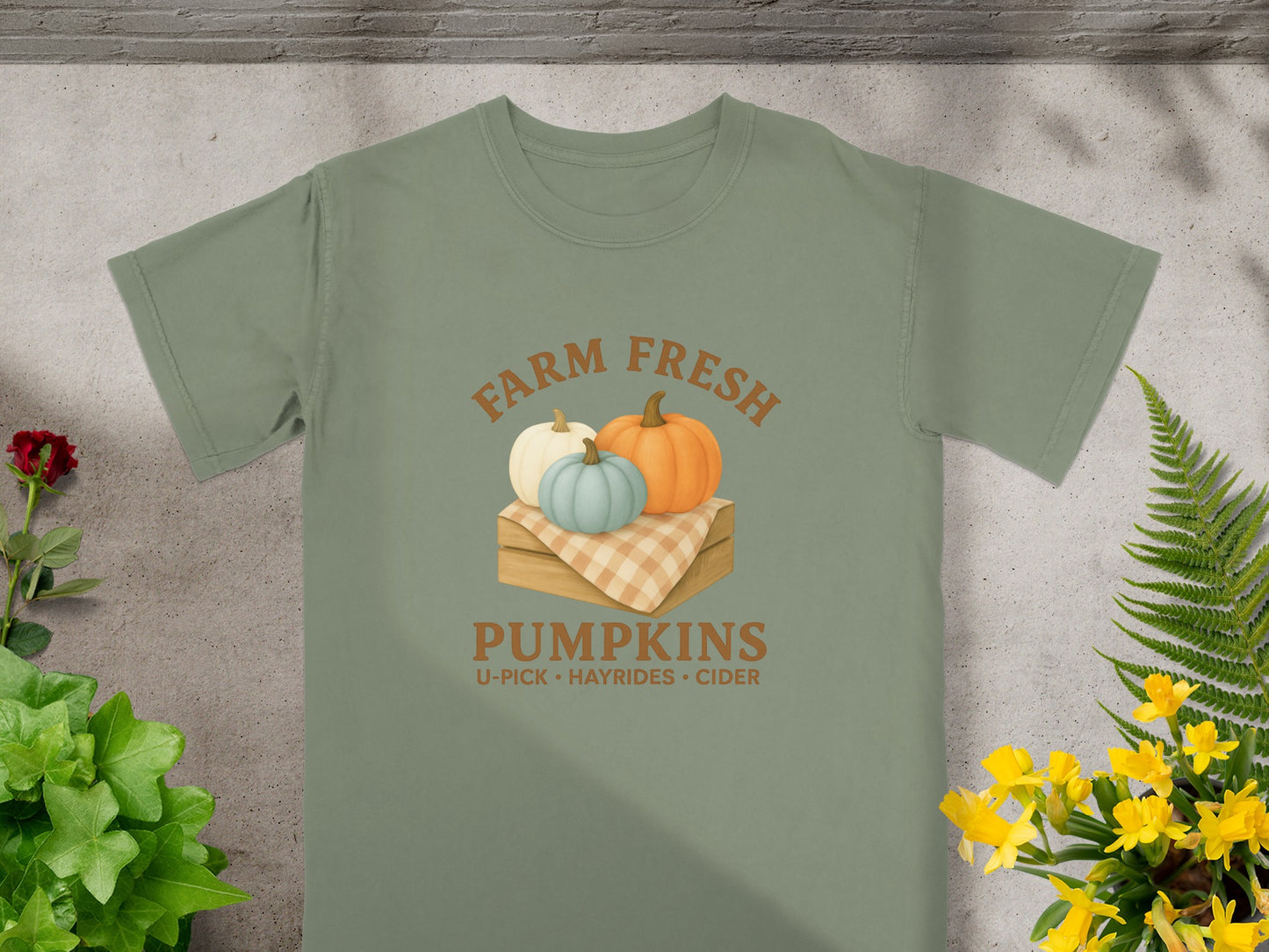 Farm Fresh Pumpkins Hayrides Cider T-Shirt product