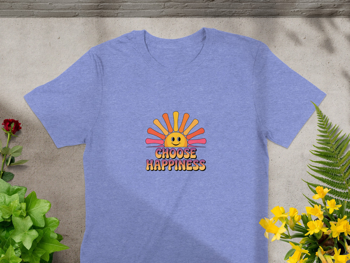 Choose Happiness Graphic T-Shirt Inspiring Apparel product type