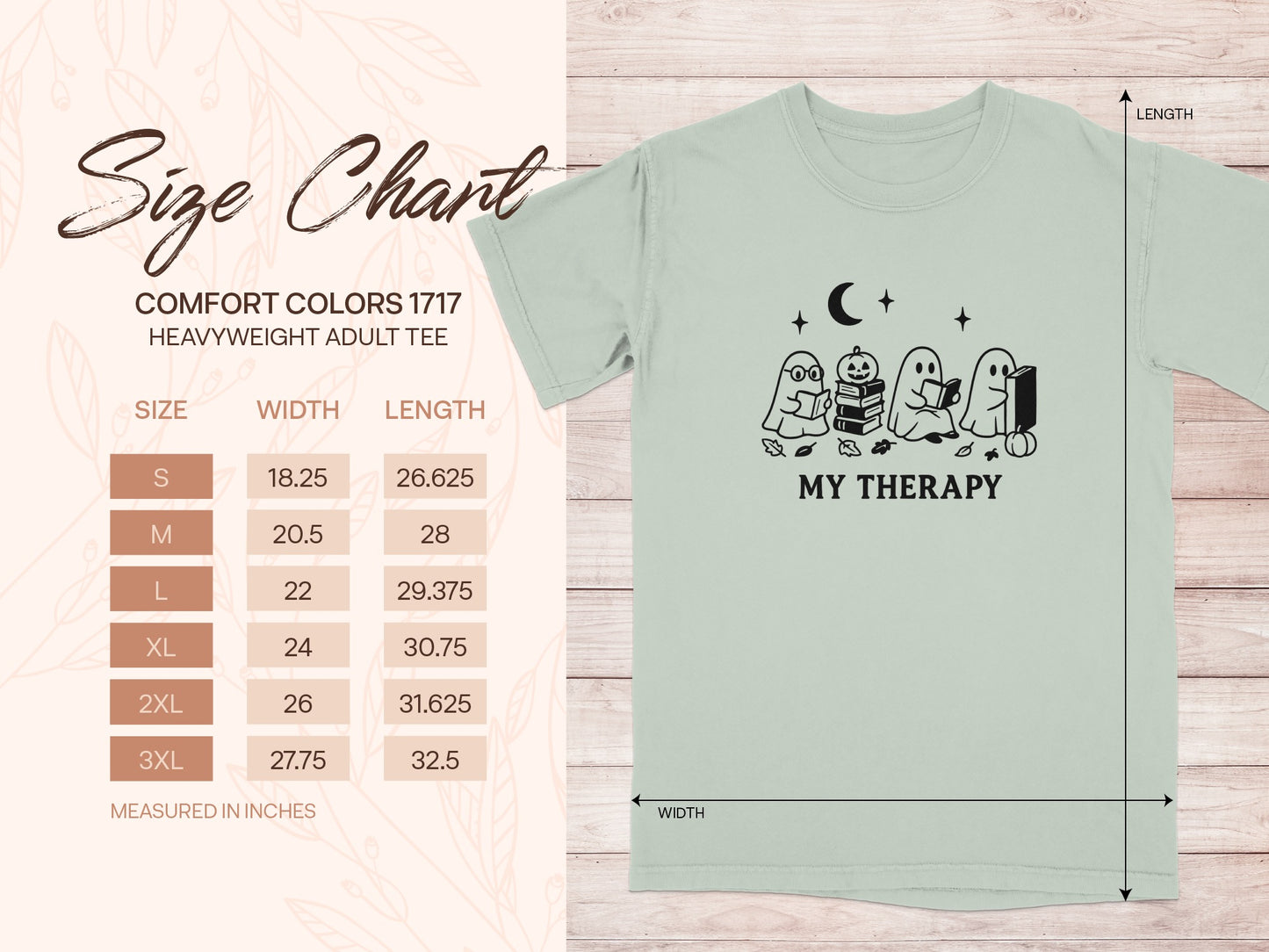 Cute My Therapy Ghosts Illustrations Adult Tee product type