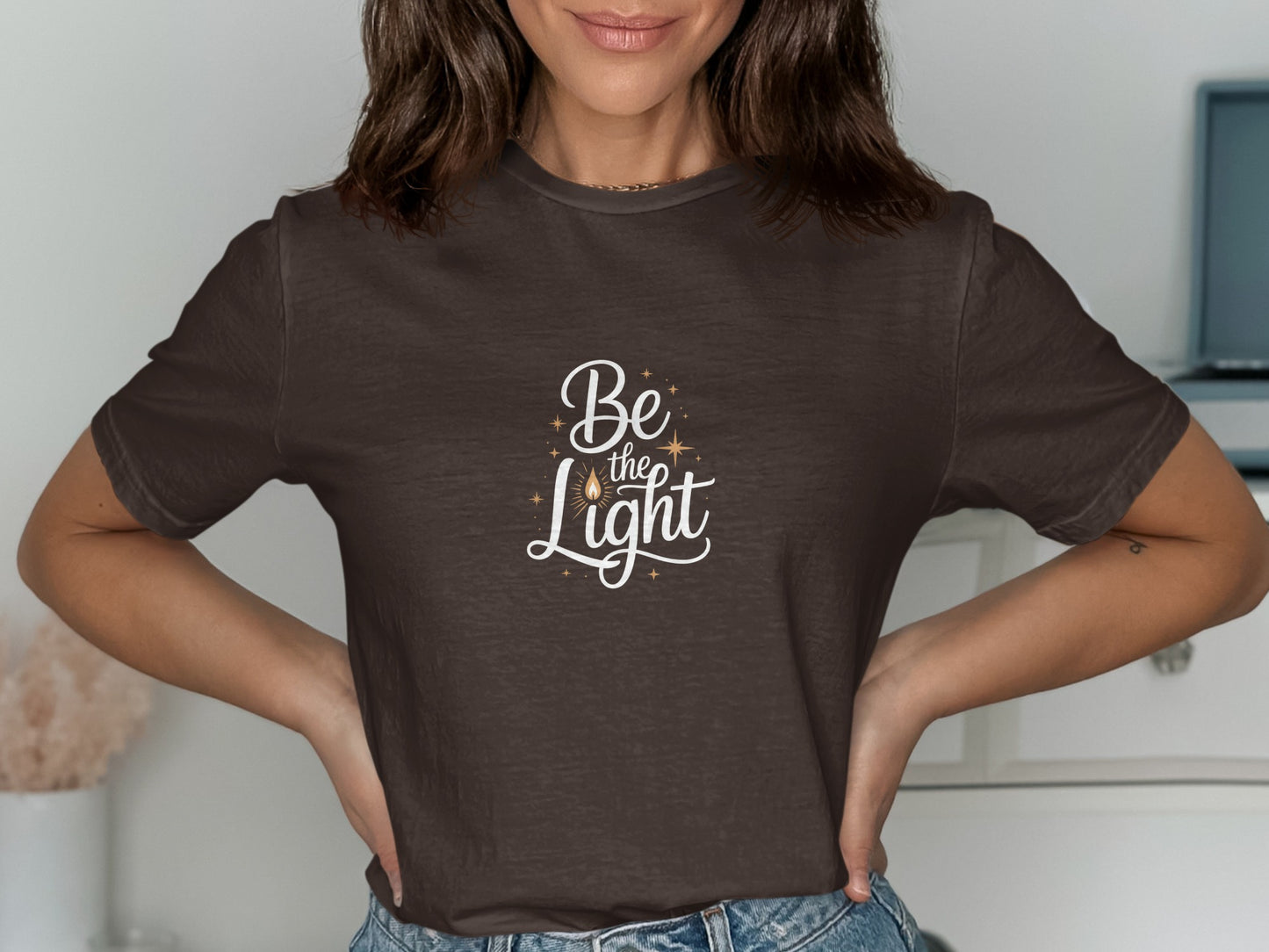 Be the Light Inspirational Quote T-shirt product