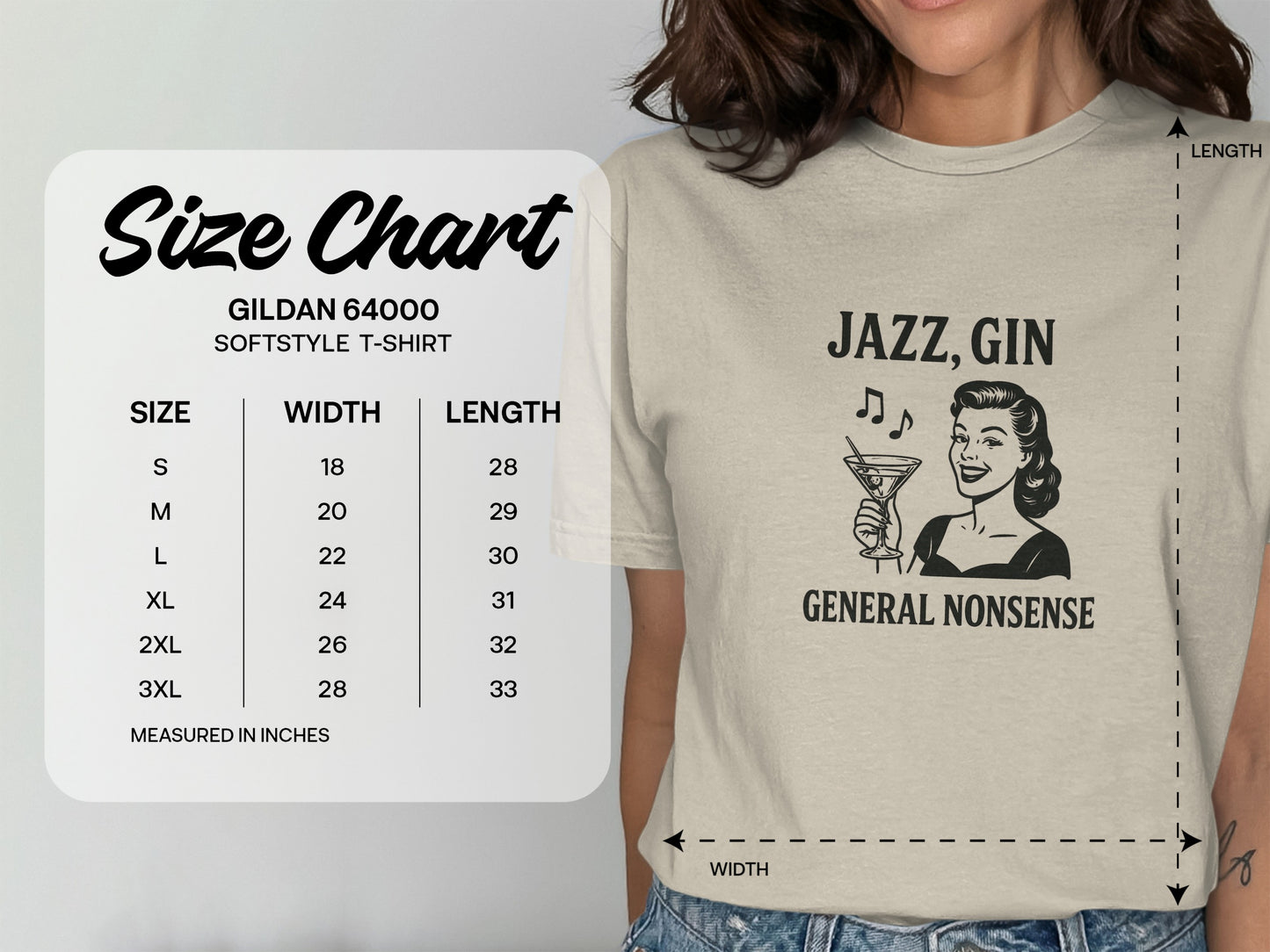 Jazz Gin and General Nonsense Graphic T-Shirt product
