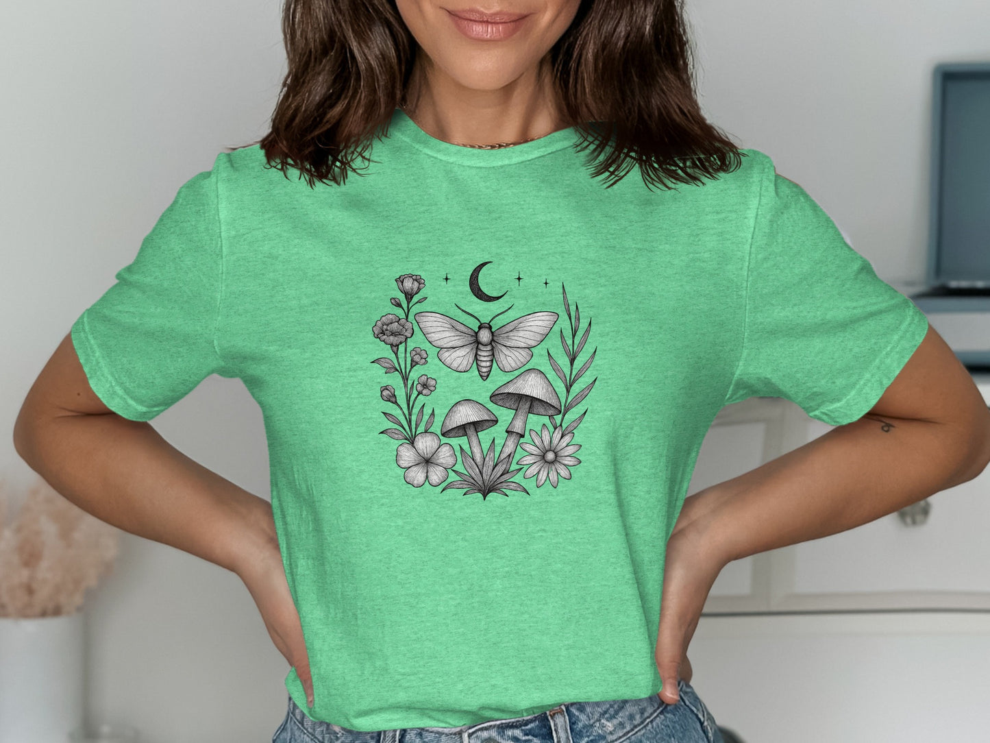 Botanical Insect Graphic Design Men's T-Shirt product type