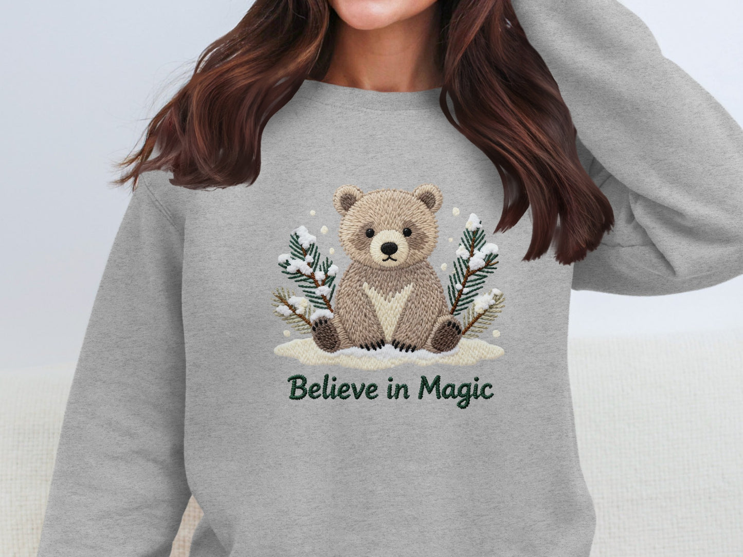 Believe in Magic Winter Bear Sweatshirt