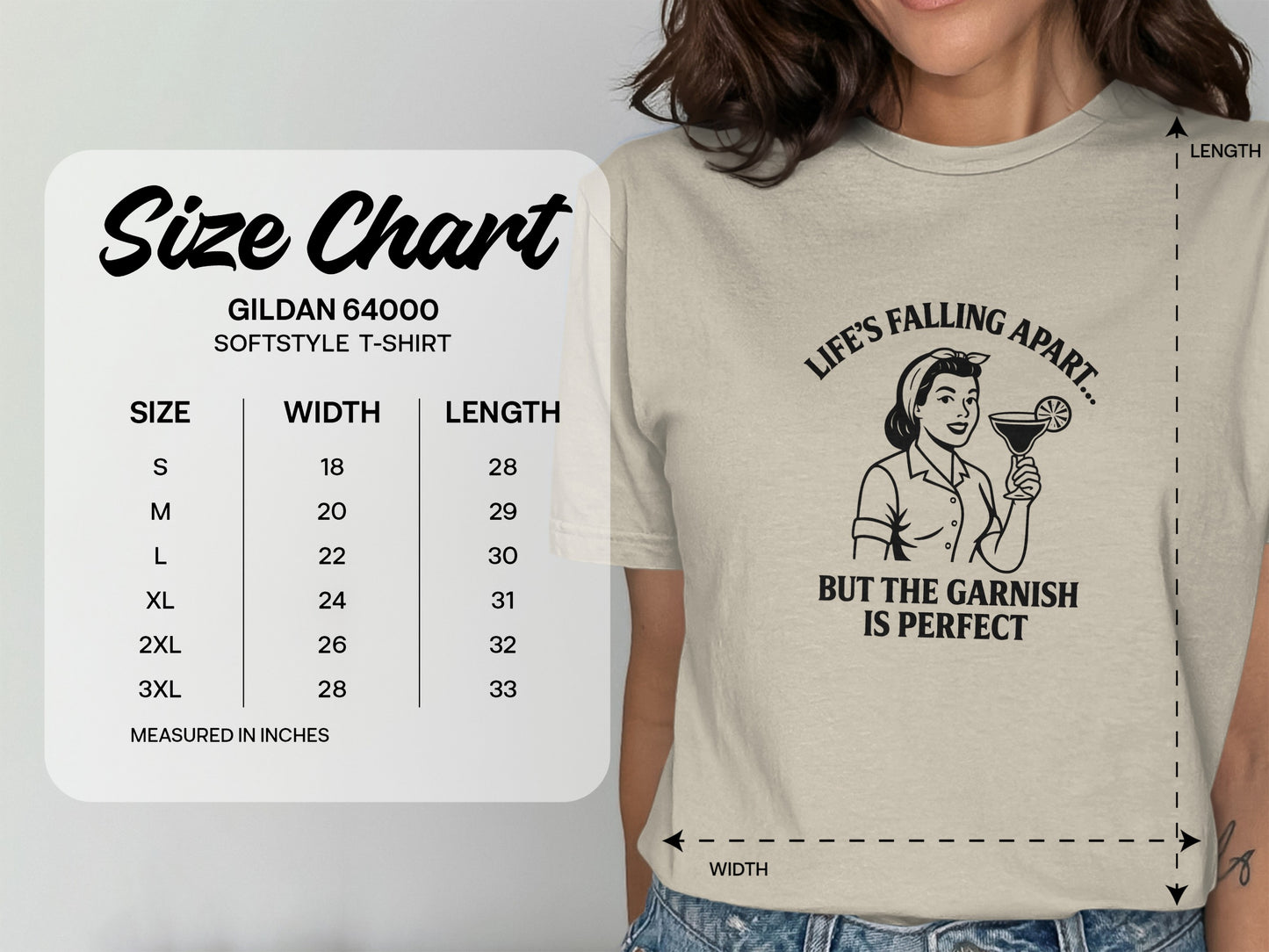 Life's Falling Apart But Garnish Perfect T-Shirt Product