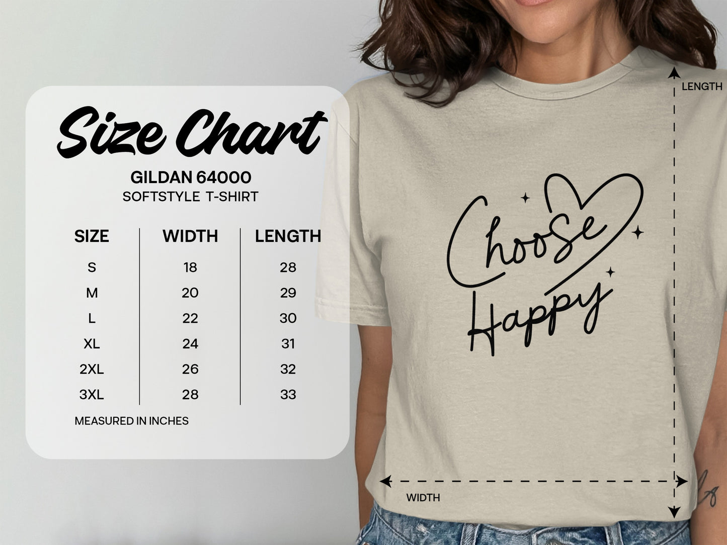 Choose Happy Design Softstyle T-Shirt product