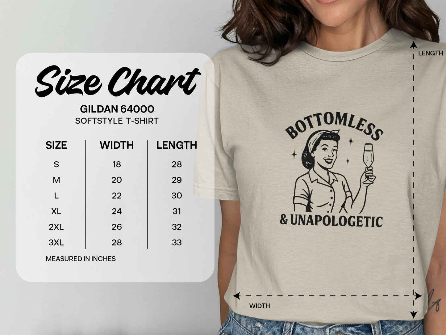 Bottomless and Unapologetic Softstyle T-Shirt product