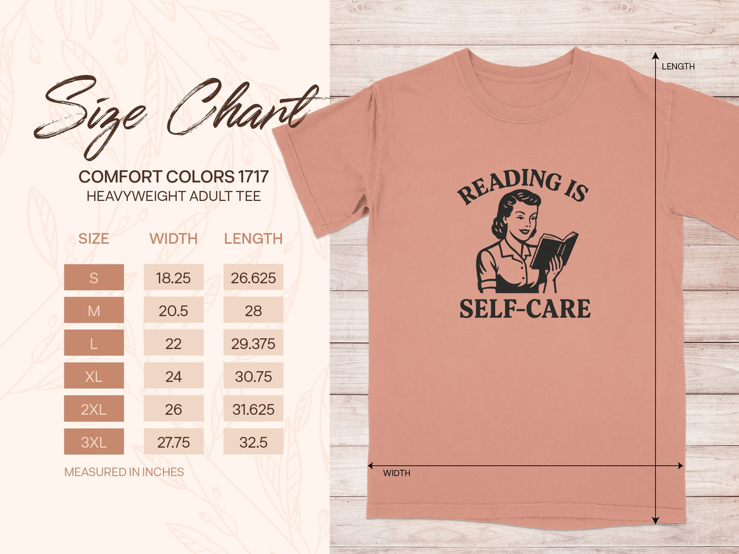 Reading is Self-Care Heavyweight Adult Tee product