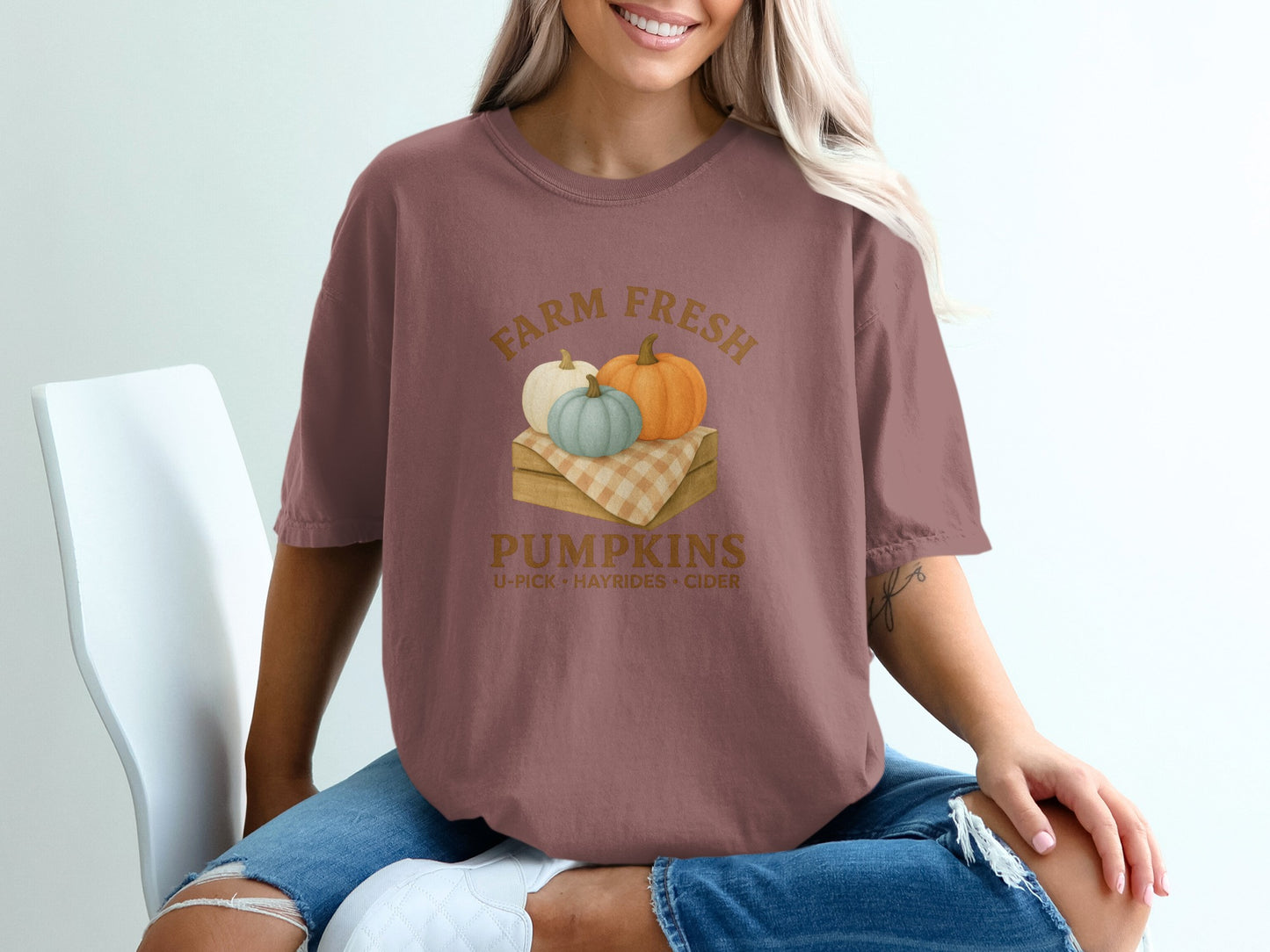Farm Fresh Pumpkins Graphic T-shirt product type