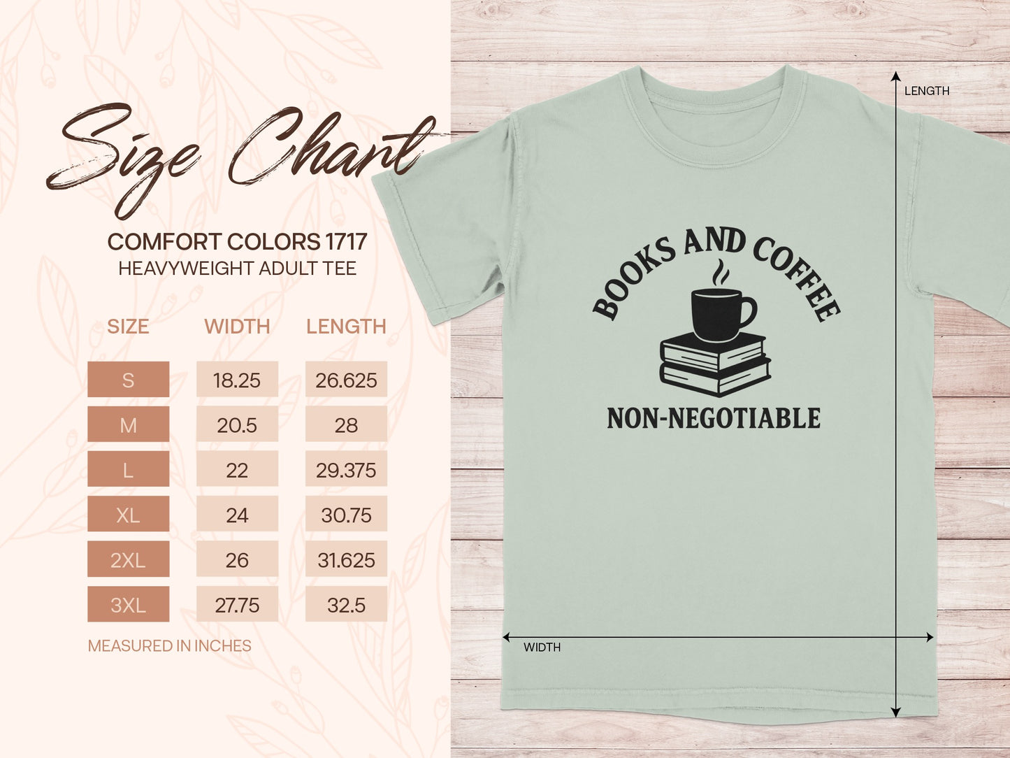 Books and Coffee Non-Negotiable Adult Tee product