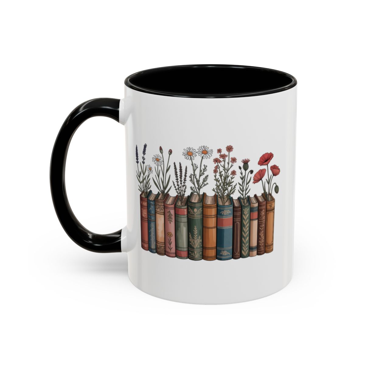 Colorful Book and Flowers Design Mug product
