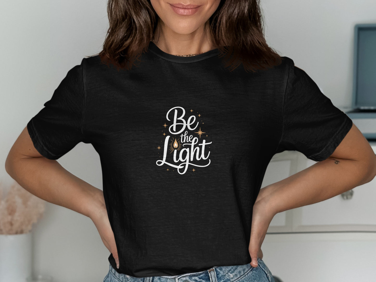 Be The Light Inspirational Graphic Tee product