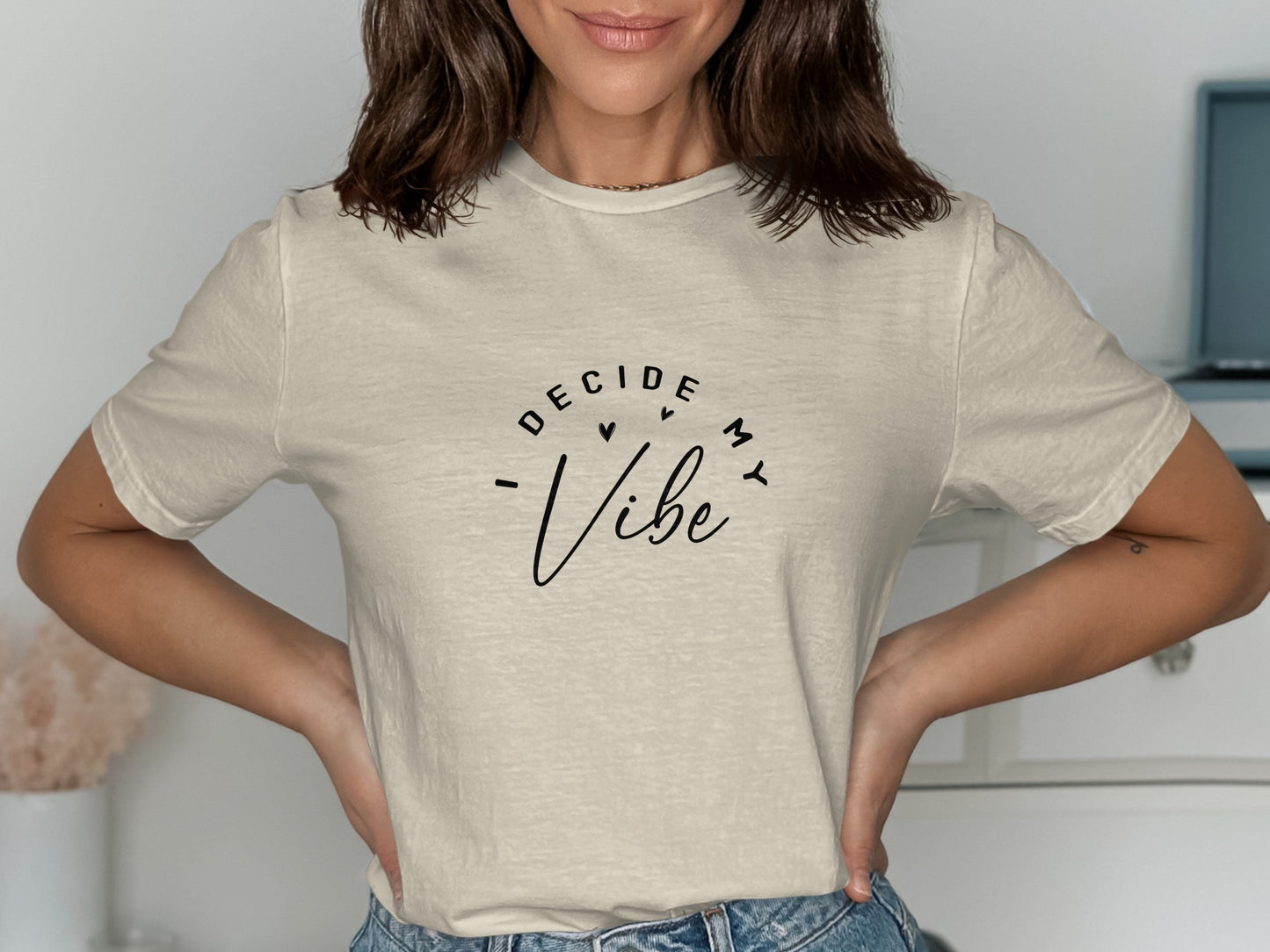 Decide My Vibe Statement Tee Shirt product