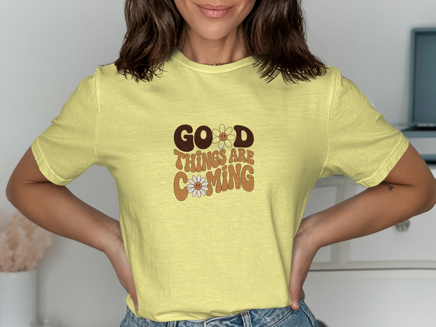Good Things Are Coming Printed T-shirt product type