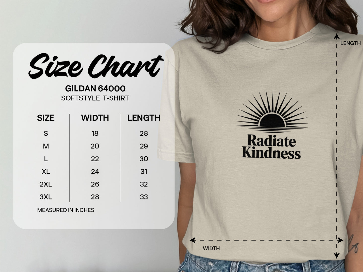 Radiate Kindness Graphic T-Shirt product type
