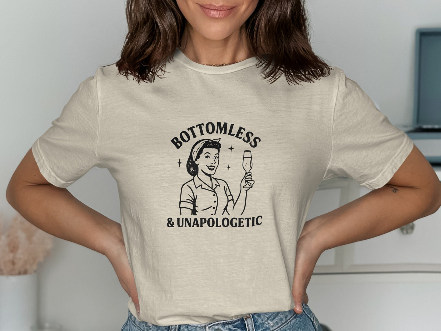 Bottomless and Unapologetic Graphic T-Shirt product type