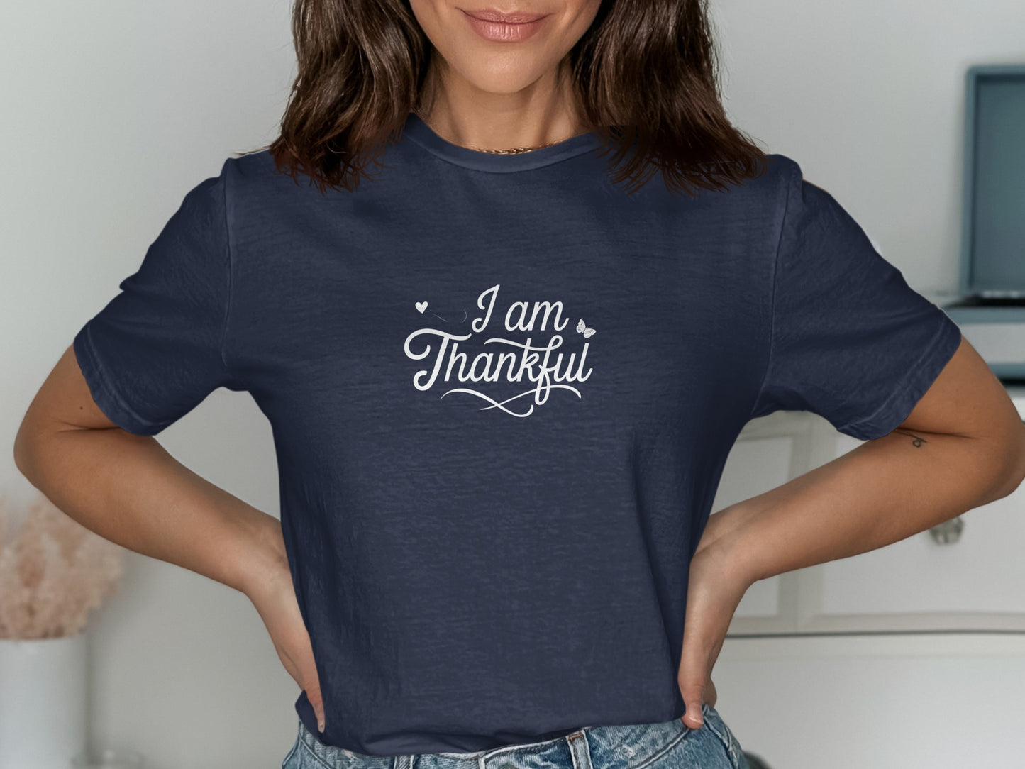 I Am Thankful Quote Design T-Shirt product