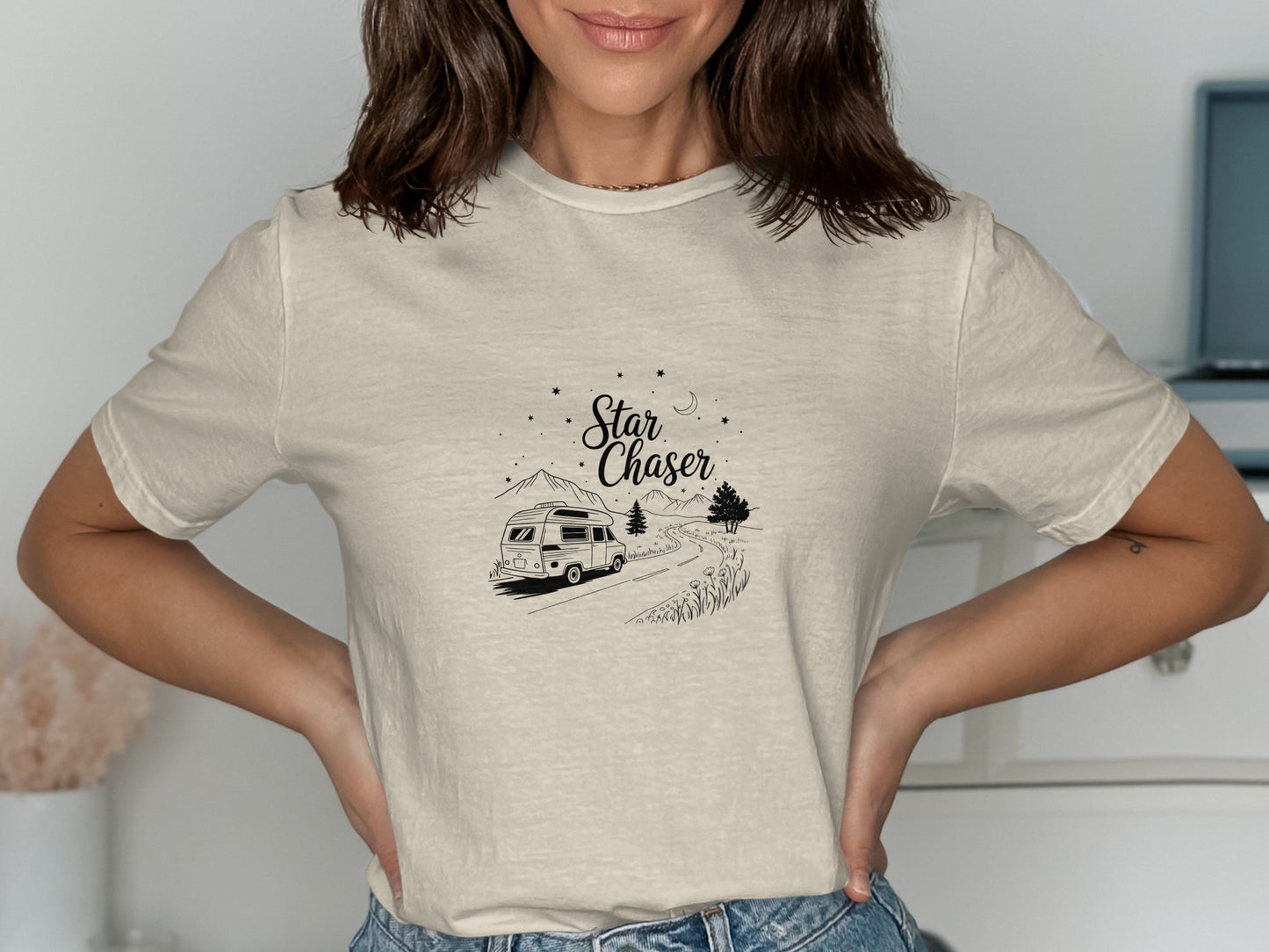 Star Chaser Graphic Tee Casual Wear Fashionable Product