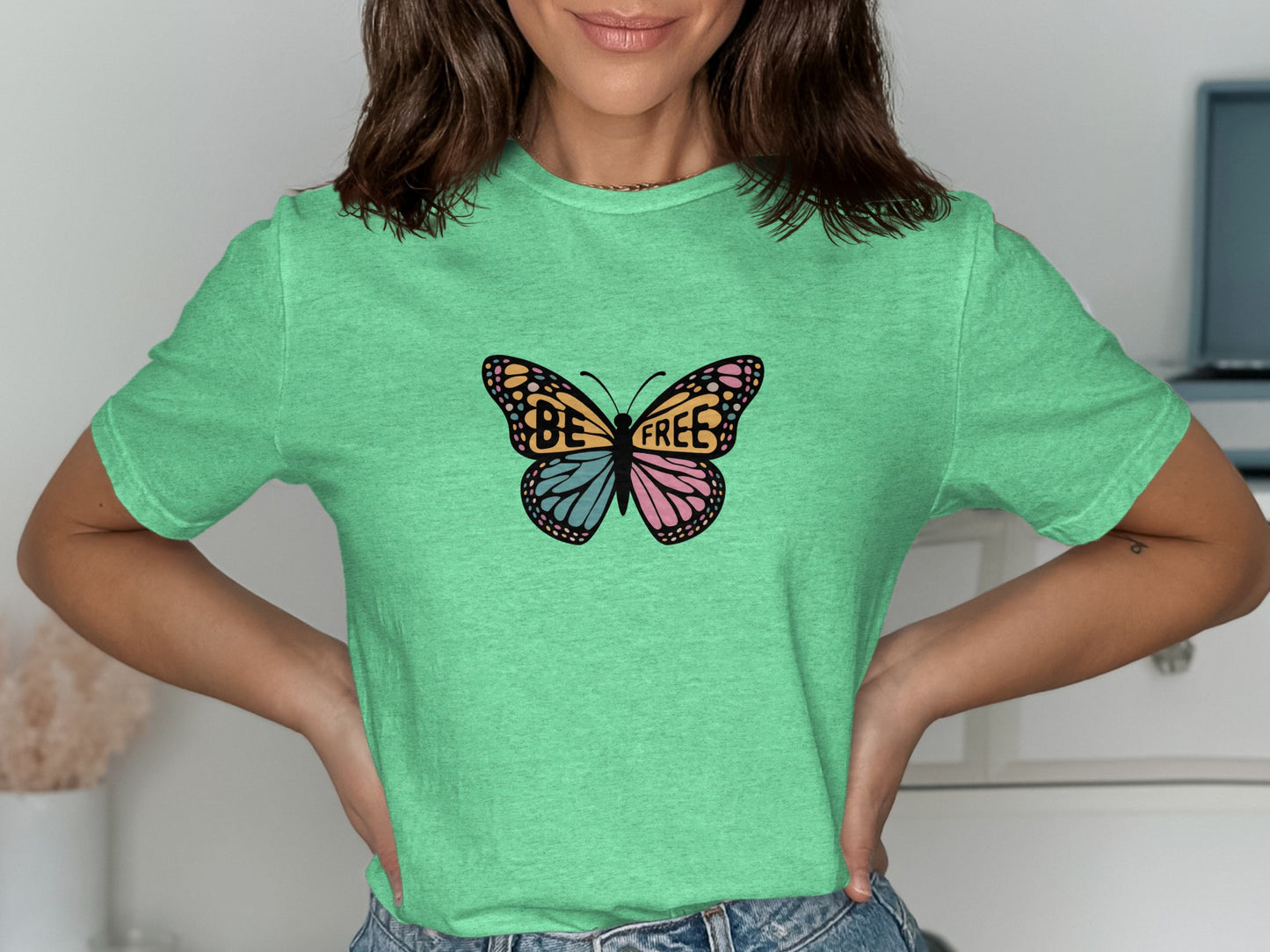 Be Free Butterfly Graphic T-Shirt product type