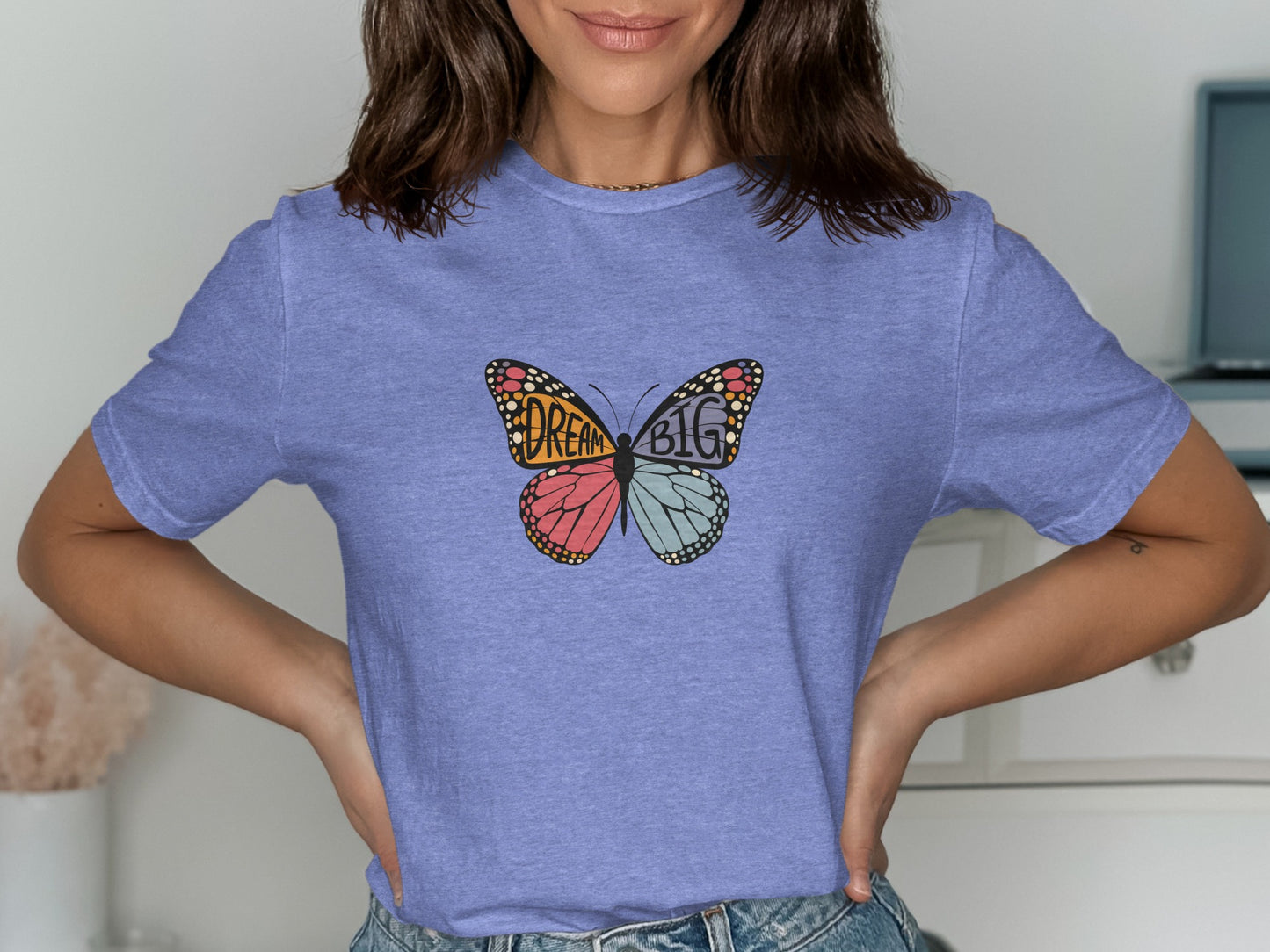 Dream Big Butterfly Graphic Tee Shirt product type