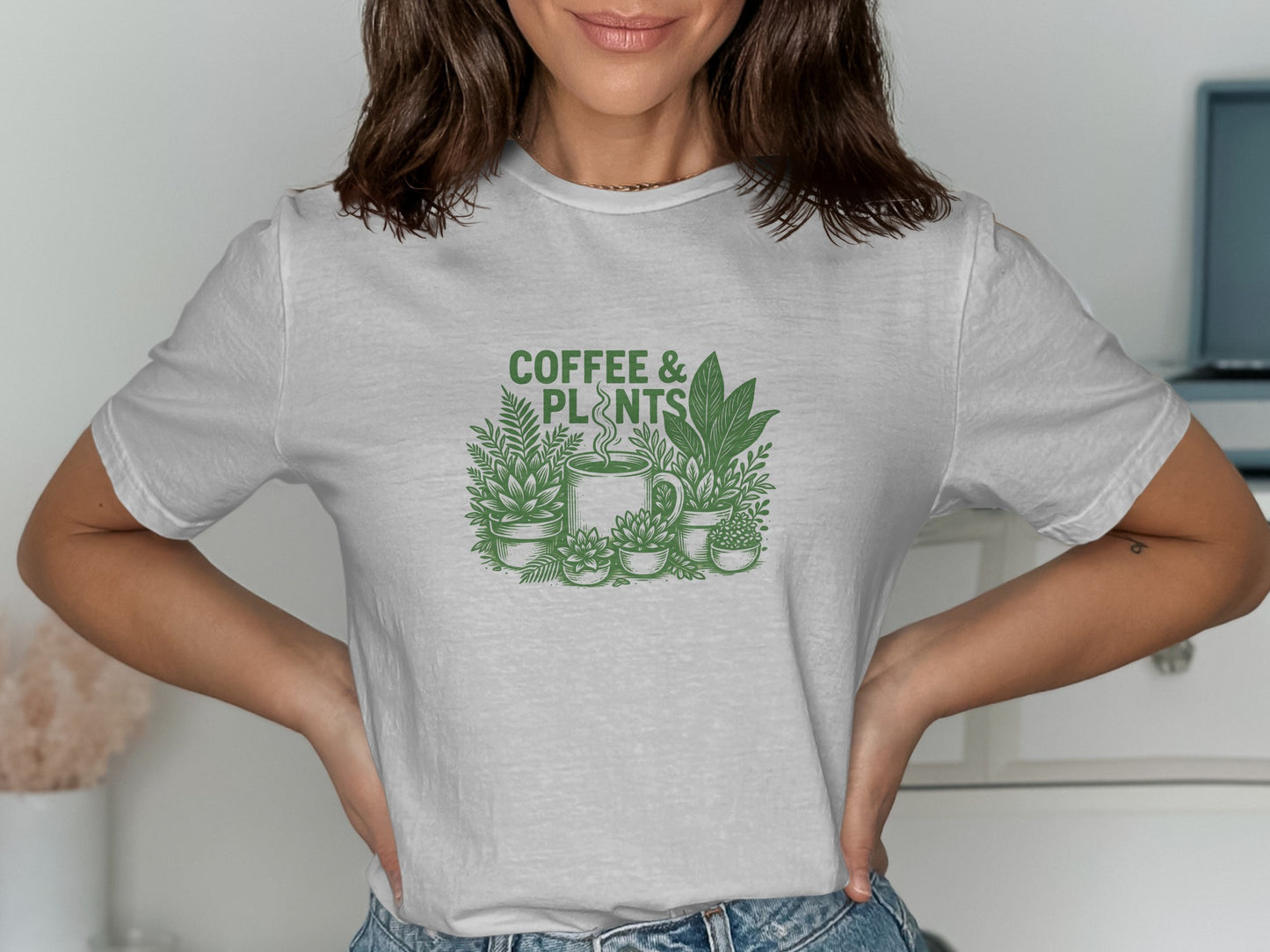 Coffee and Plants Graphic Tee T-shirt product type