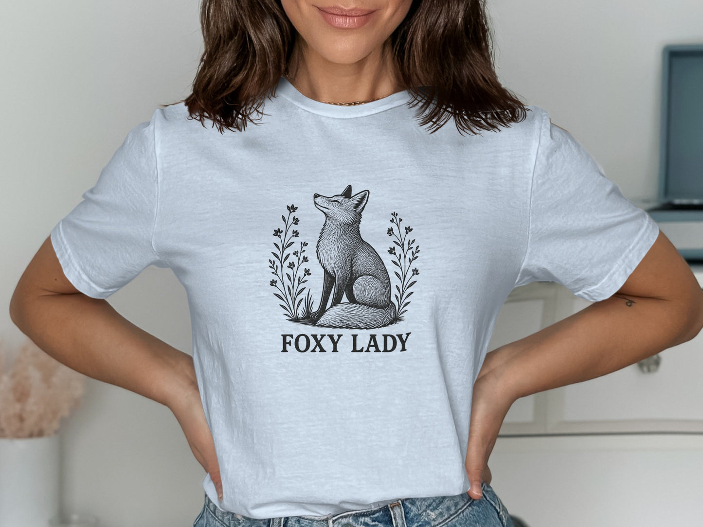Foxy Lady T-shirt with Charming Fox Design product