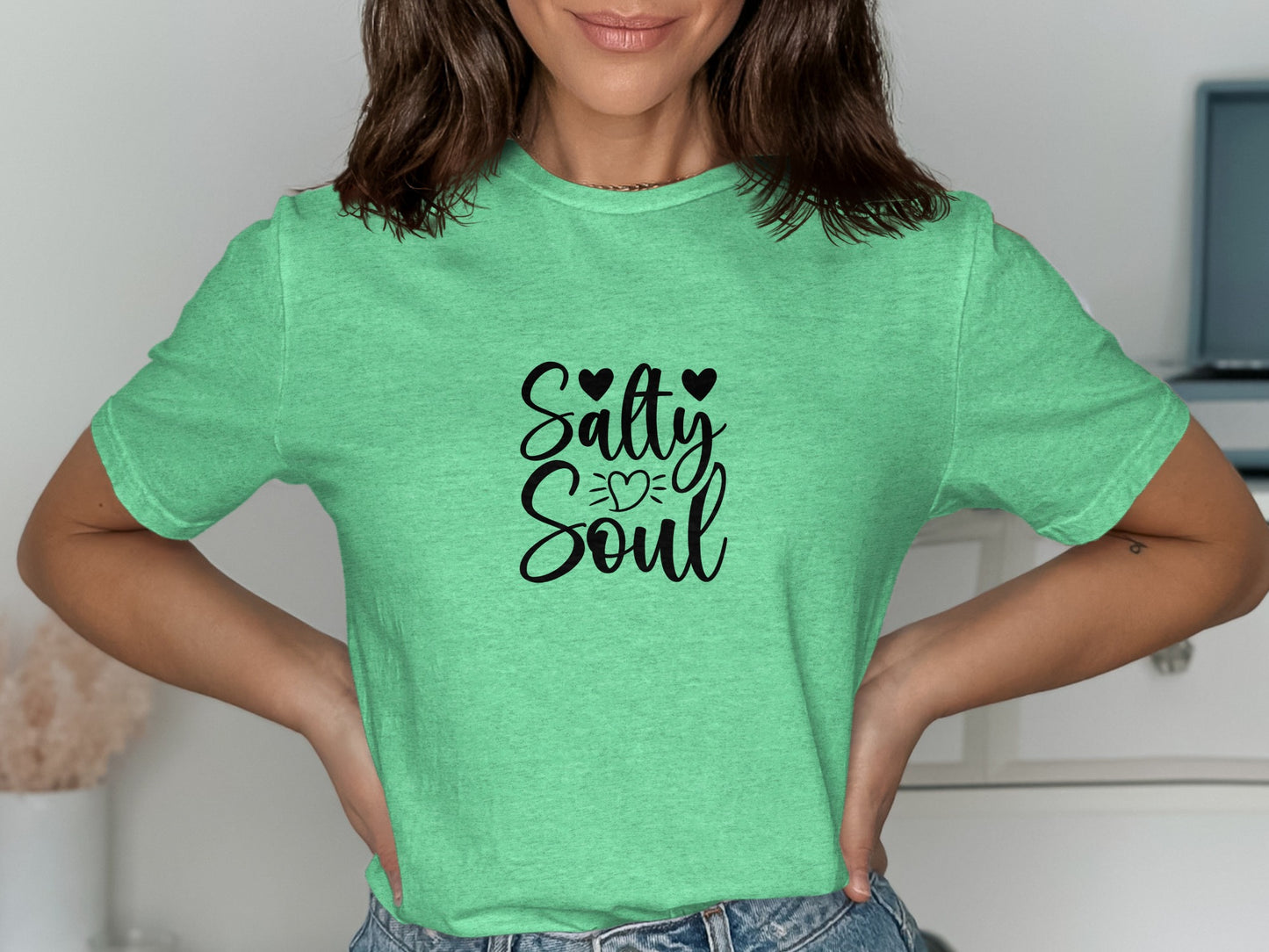 Salty Soul Graphic Tee Cute Casual Women's T-Shirt product