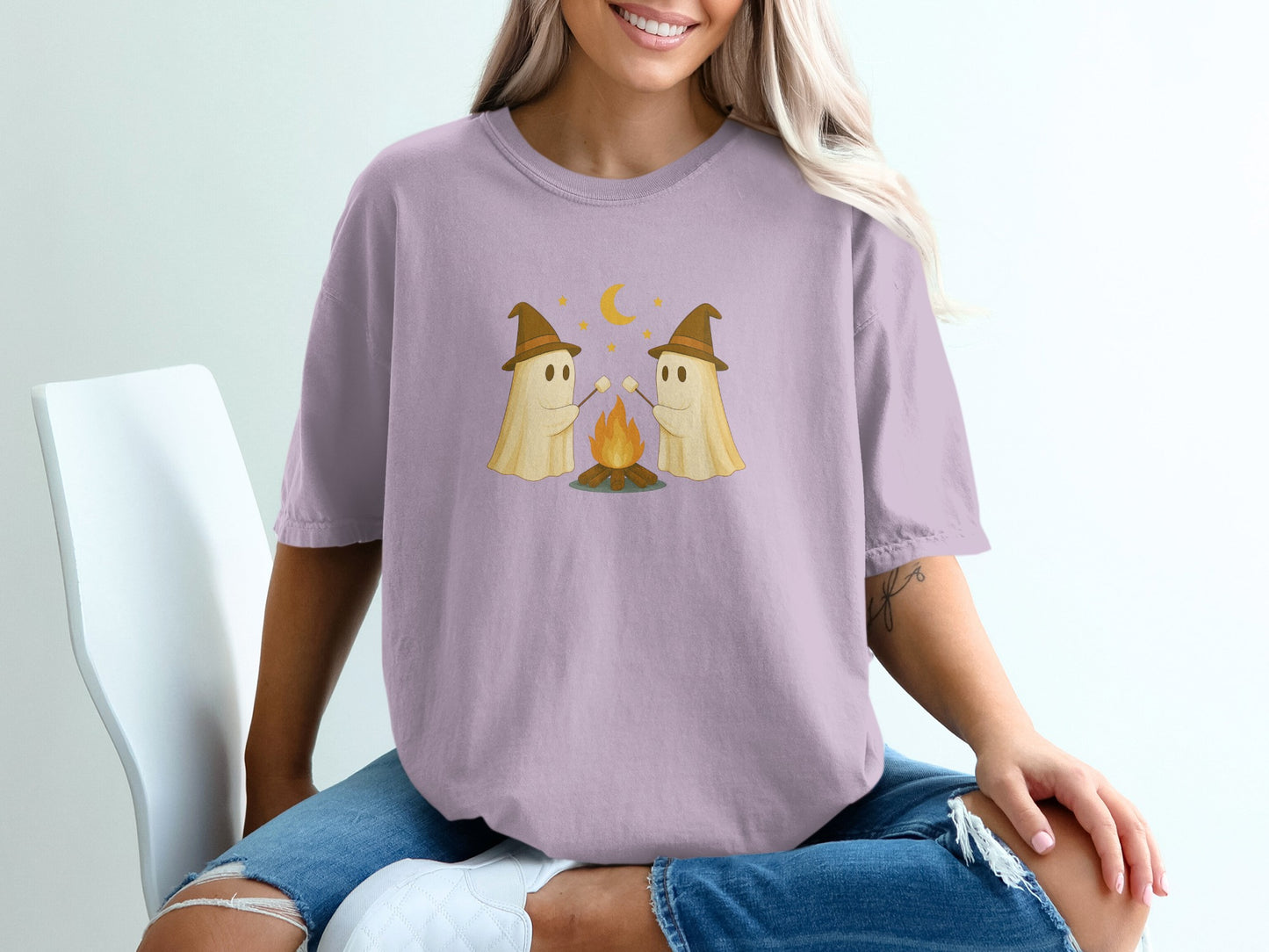 Ghosts in Witch Hats by the Campfire T-Shirt product