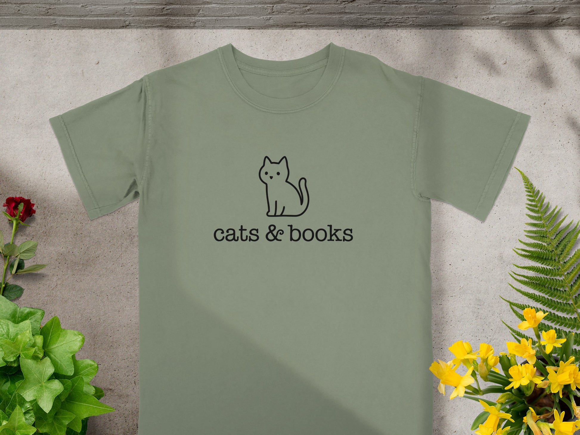 Cats and Books Graphic Tee Shirt product