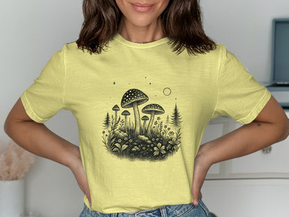 Enchanting Forest Mushroom Graphic Tee product