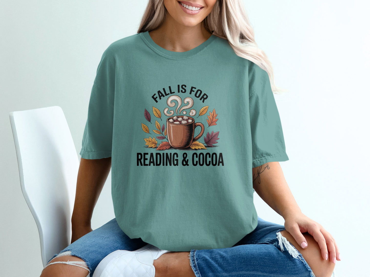 Fall Is For Reading & Cocoa Graphic Tee product