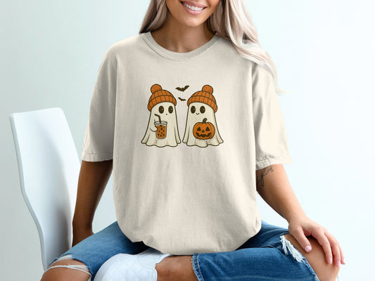 Cute Spooky Ghost Halloween Graphic Tee product