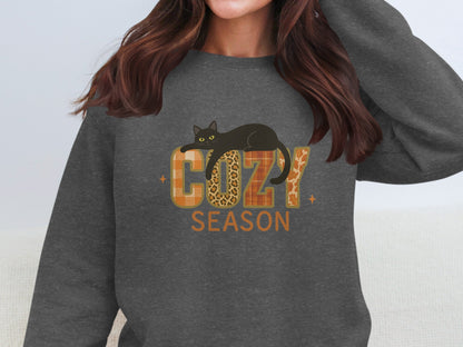 Cozy Season Cat Graphic Women's Apparel