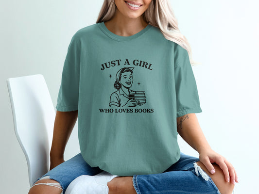 Just A Girl Who Loves Books Graphic T-Shirt product type