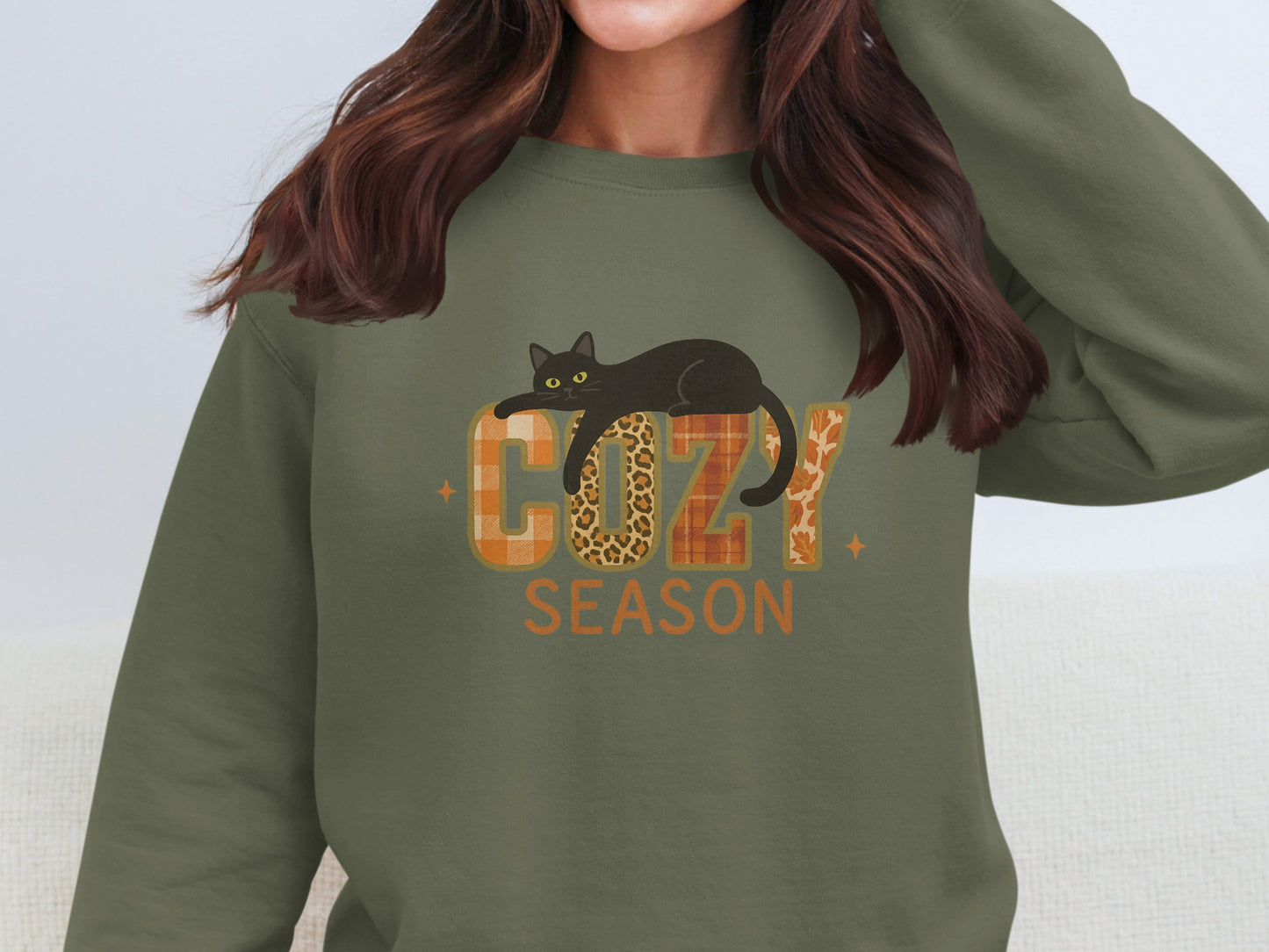 Cozy Season Cute Cat Lovers Sweater Product