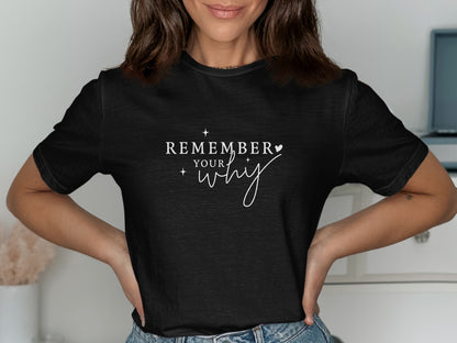 Remember Your Why Motivation T-Shirt product type