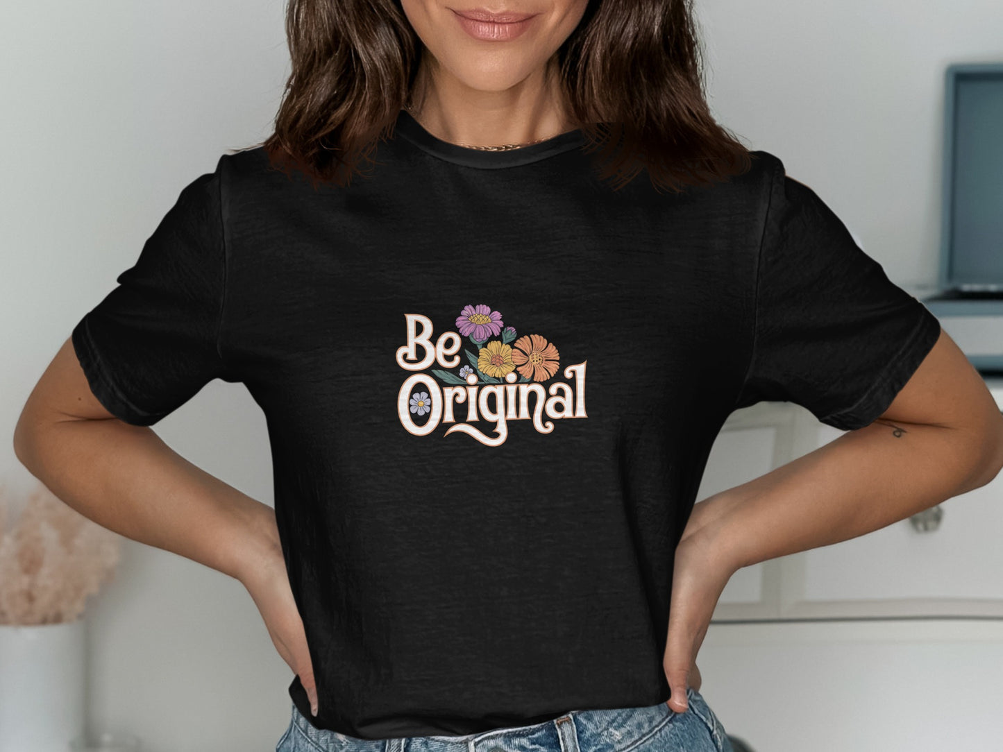 Be Original Floral Graphic Tee Blackshirt product