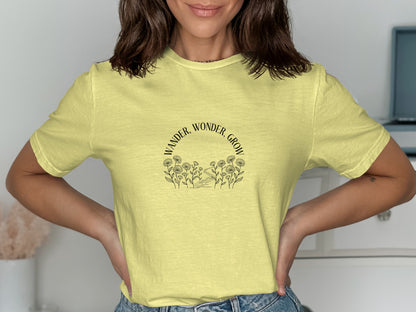 Wander Wonder Grow Graphic Tee Shirt product type