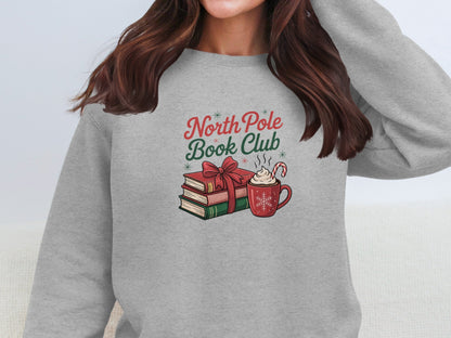North Pole Book Club Cozy Sweatshirt Perfect for Winter