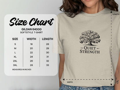 Quiet Strength Gildan 64000 Softstyle T-shirt product
