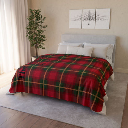 Traditional Red Plaid Family Blanket