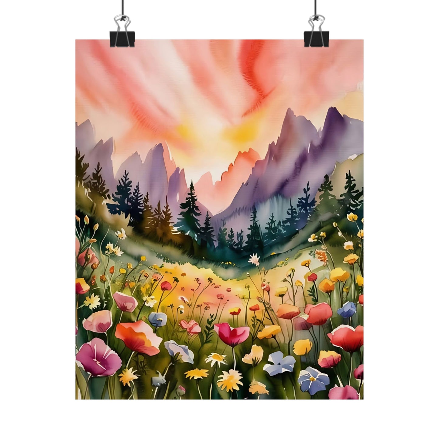 Flowering Meadow Poster