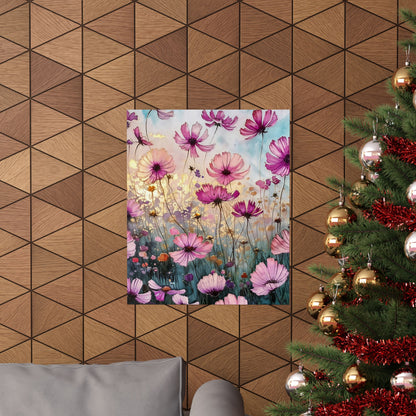 Fields Of Purple Flowers Poster
