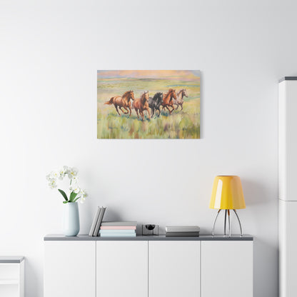 Wild Horses Canvas Wall Art