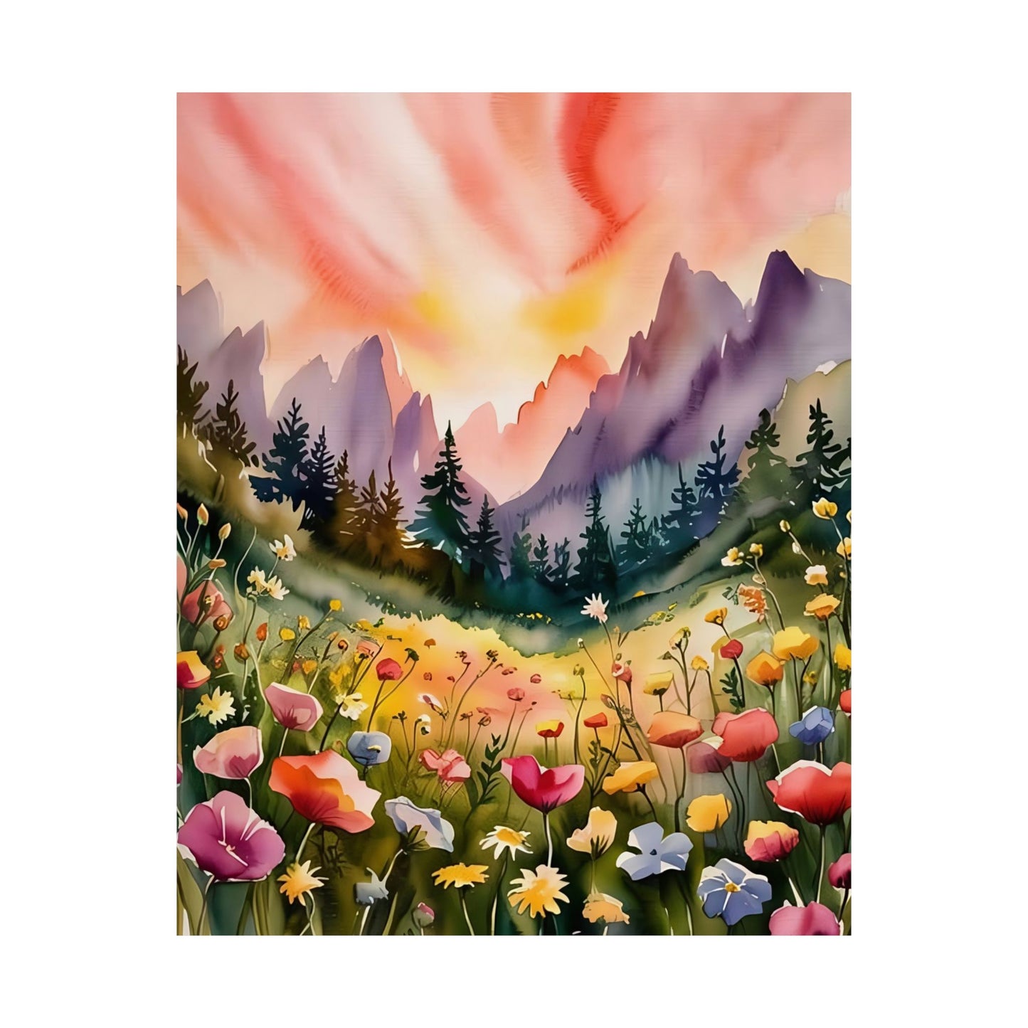 Flowering Meadow Poster