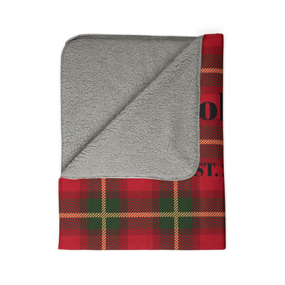 Traditional Red Plaid Family Blanket