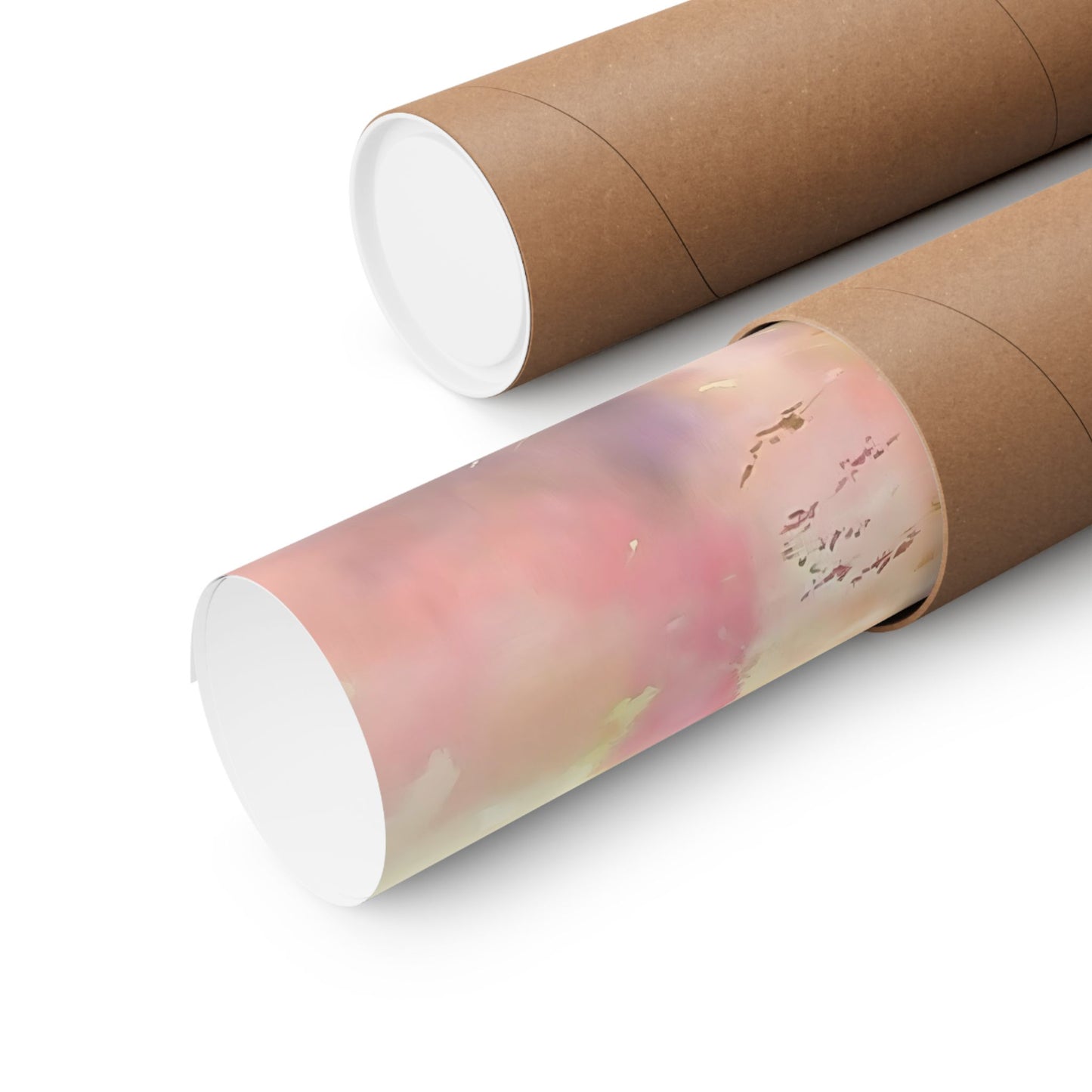 Dreamy Meadow Sunrise Watercolor Poster
