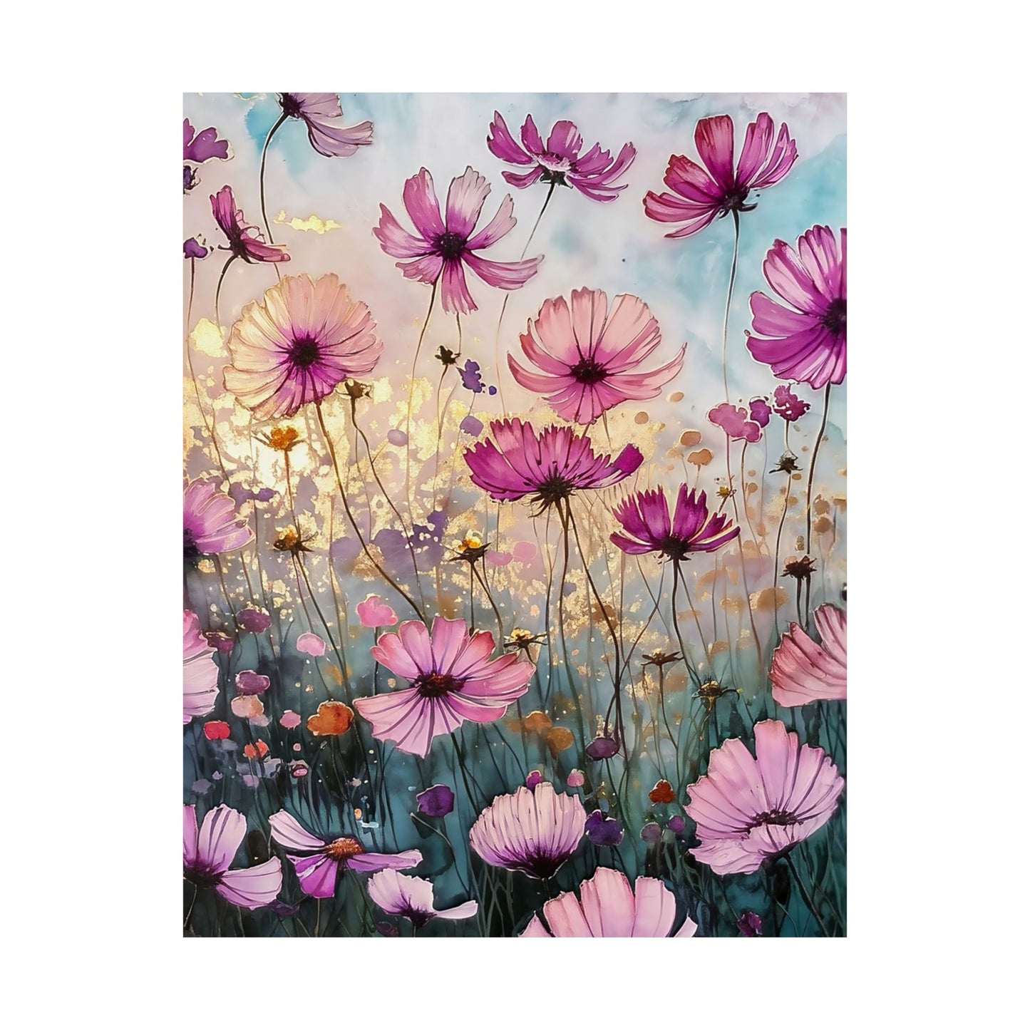 Fields Of Purple Flowers Poster
