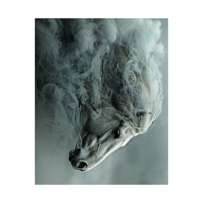 Ethereal Horse In Mist Poster