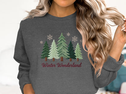 Winter Wonderland Christmas Graphic Sweatshirt